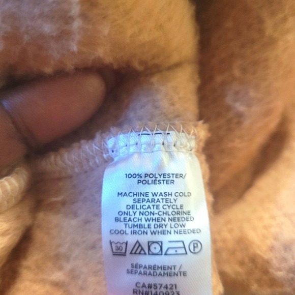 Lou & Grey Colorblock Cozy Up Sherpa Zip Jacket Size Large - Picture 9 of 10